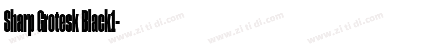 Sharp Grotesk Black1字体转换 Sharp Grotesk Black1字体转换